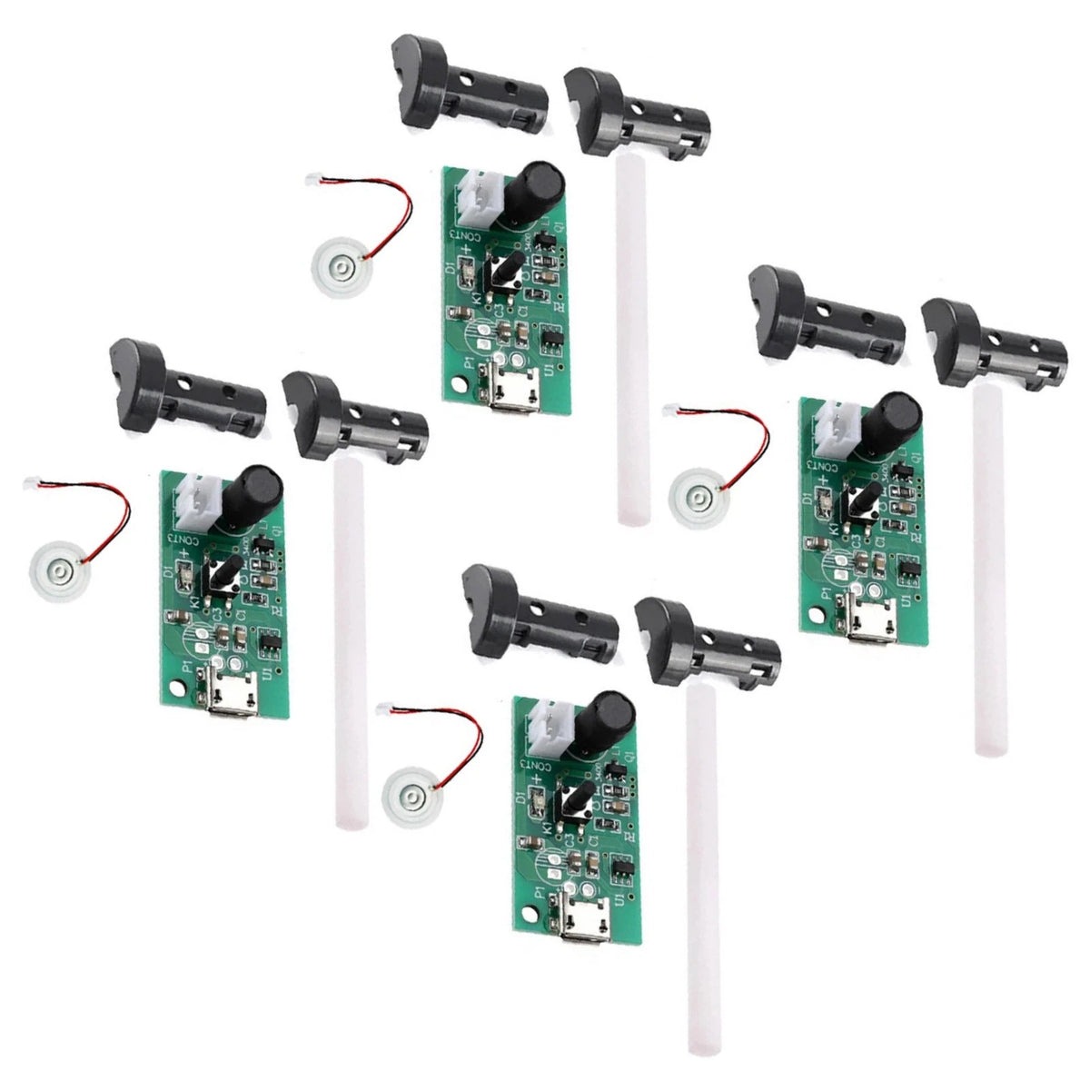 For DIY Humidifier Upgrade 4PCS USB Ultrasonic Fogger Driver Board Set Durable