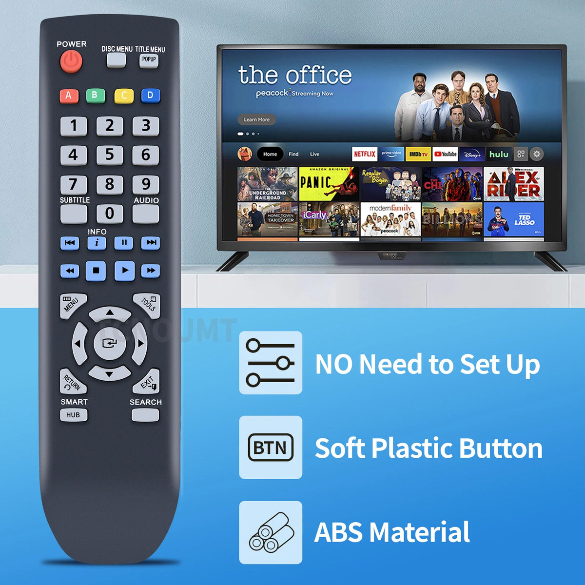 AK59-00113A Remote Control For Samsung Blu-ray BD-D5300 BD-D5300C BD-D5500