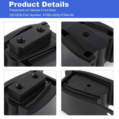 For Harley Davidson Dyna Engine Mount Isolator Set Front Rear 1991-17 FXD FXDWG