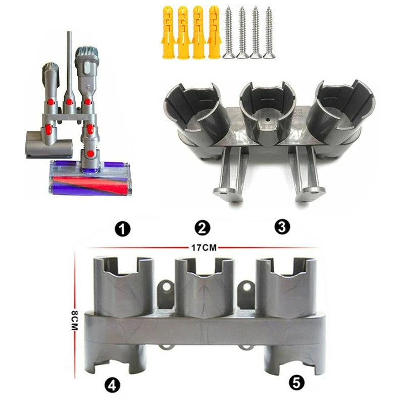 Wall Mount Accessory Tool Holder For Dyson V7 V8 V10 Attachment Storage Rack q