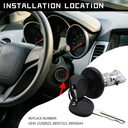 Complete Ignition Lock Cylinder Kit For GMC Yukon XL Sierra With 2 Keys Repair