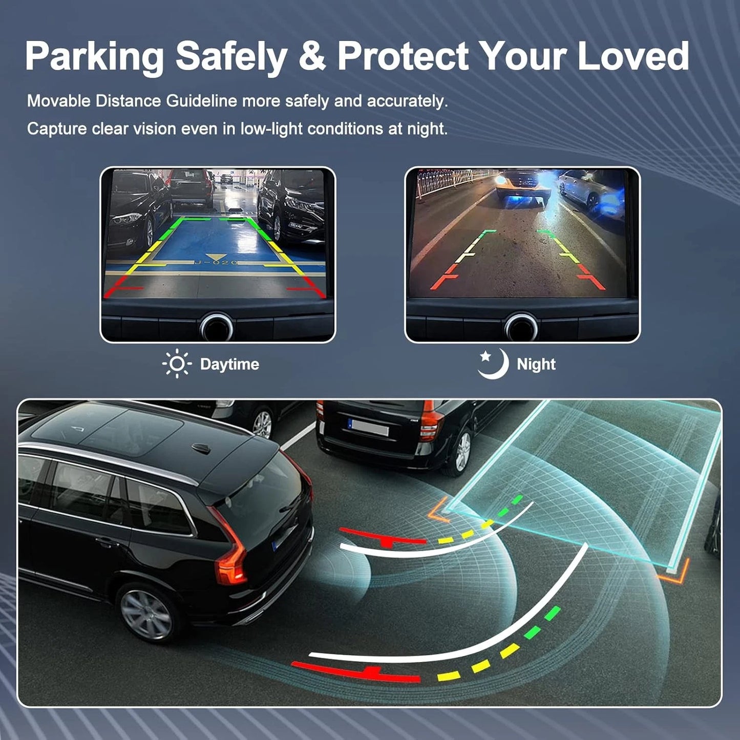 Rear View Backup Camera Parking Assist Compatible with 2014-2017...