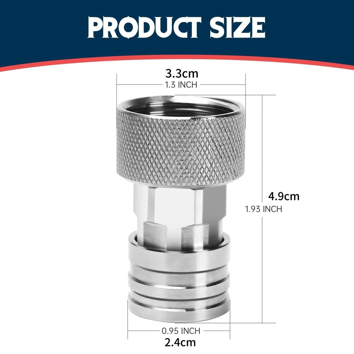 Garden Hose to Pressure Washer Quick Connect Kit 3/4" GHT 1/4" Adapter 5 Nozzles