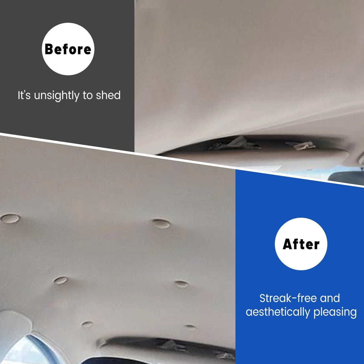 202 Pieces Car Roof Headliner Repair Button Kit, Ceiling Fabric Beige