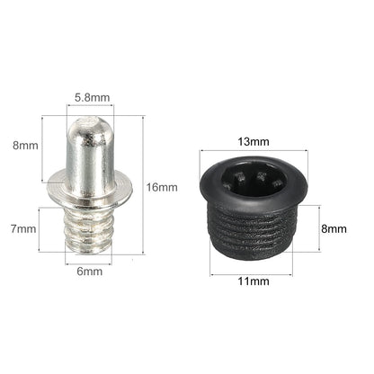 MECCANIXITY Speaker Grill Guides Plastic and Metal Dia 6mm for Parts...