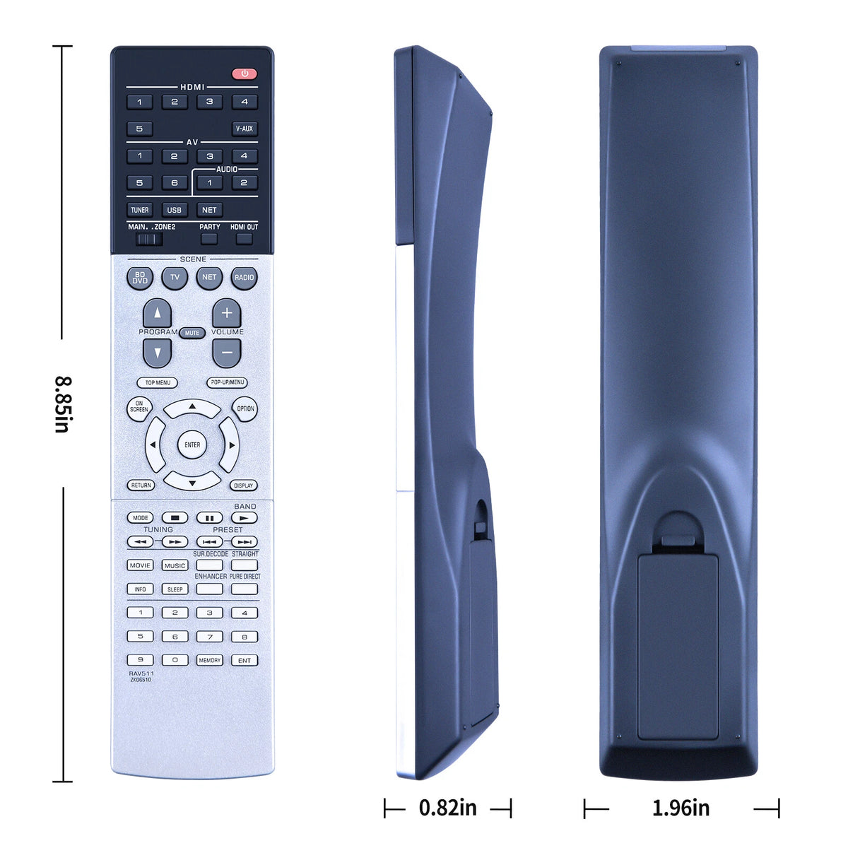 For Yamaha AV Audio Receiver Remote Control RAV511 ZK066100 RX-V777 RX-V777BT