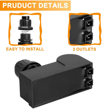 G-12 Grill Igniter Kit for 2 Outlets Nexgrill Ignitor-AAA, Black