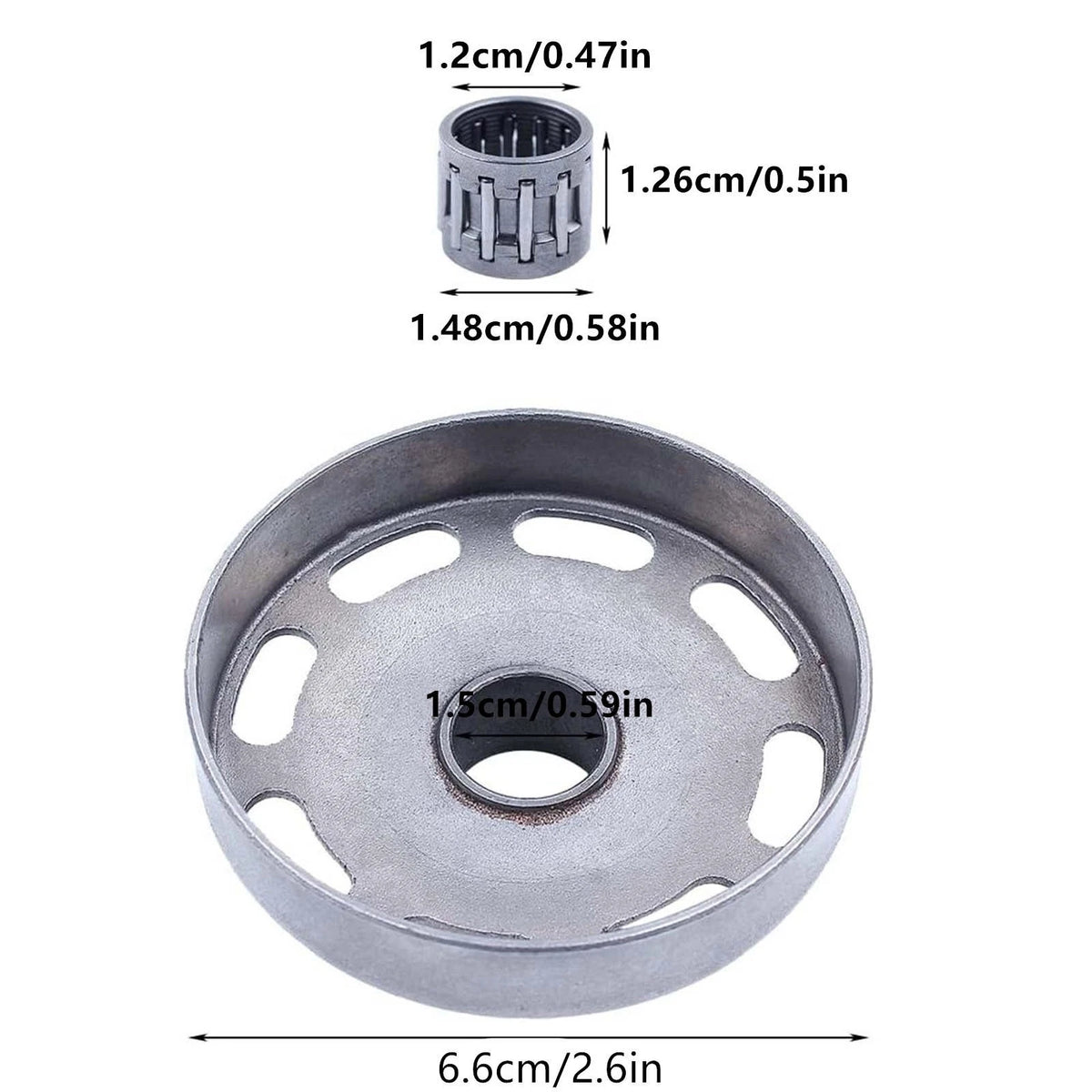 For Husqvarna Clutch Drum Assembly Kit for 435 435E 440E 450E 340 345 Chainsaw