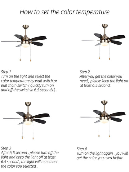 Ledytech 4 inch LED Retrofit Light Kit for Ceiling Fan 3CCT 3000K 4500K 6000K