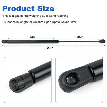 71794 Spa Cover Lifter Gas Spring for Watkins / Caldera Spas – E2000-58, E500-52
