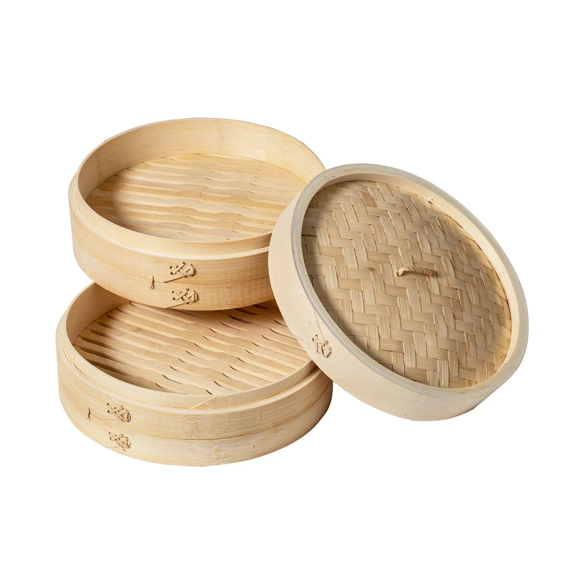 Joyce Chen 2-Tier Bamboo Steamer Baskets, 10-Inch 10 inch, Natural