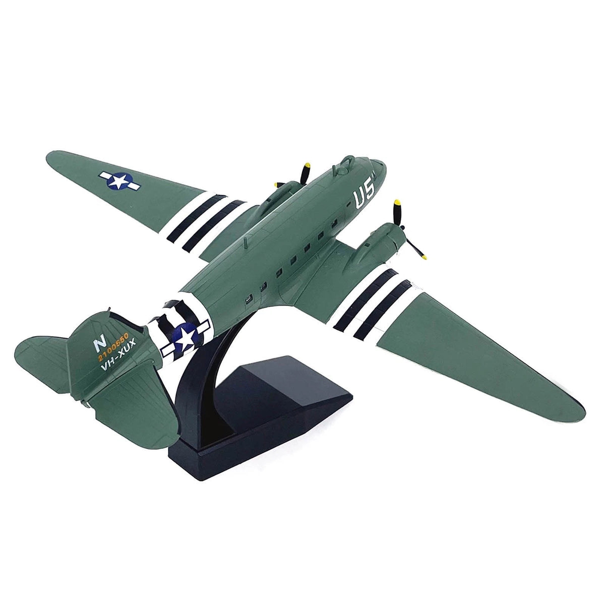 USAAF Douglas C-47 Skytrain 1/100 Scale Alloy Model Transport Aircraft Display