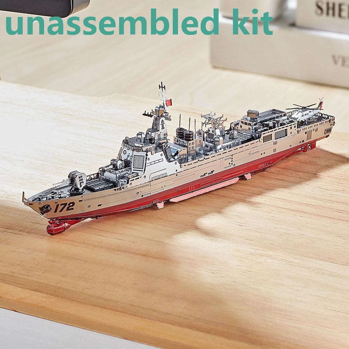 1/1000 052D Destroyer Ship Model Military Boat Unassembled DIY Collection Kit