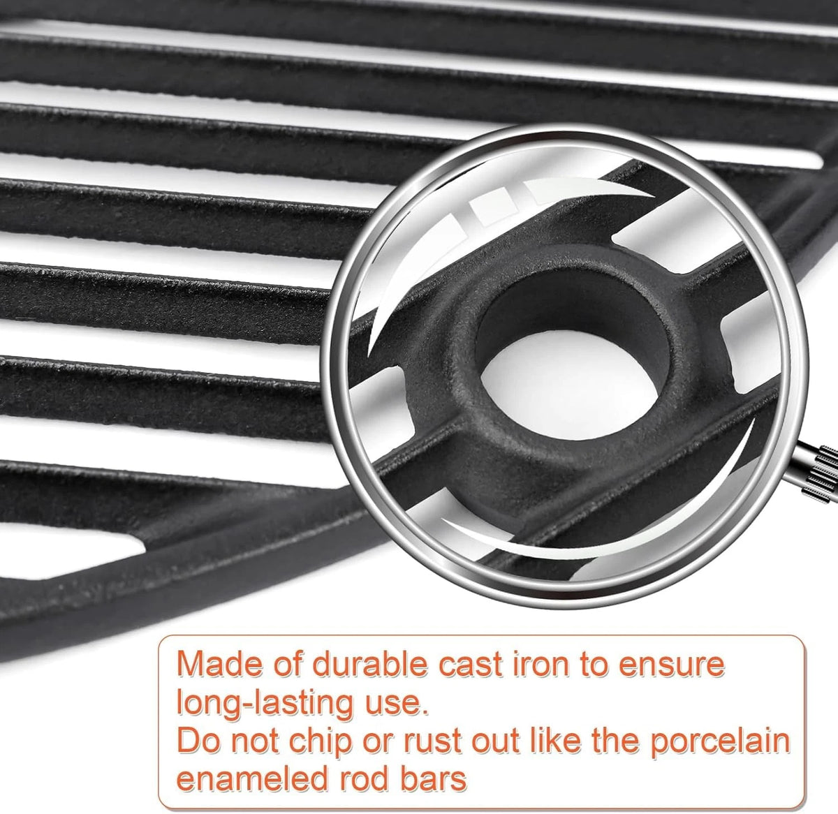 QuliMetal Round Grill Grate 19.5" for Akorn Kamado Ceramic Grill, Pit 19.52''