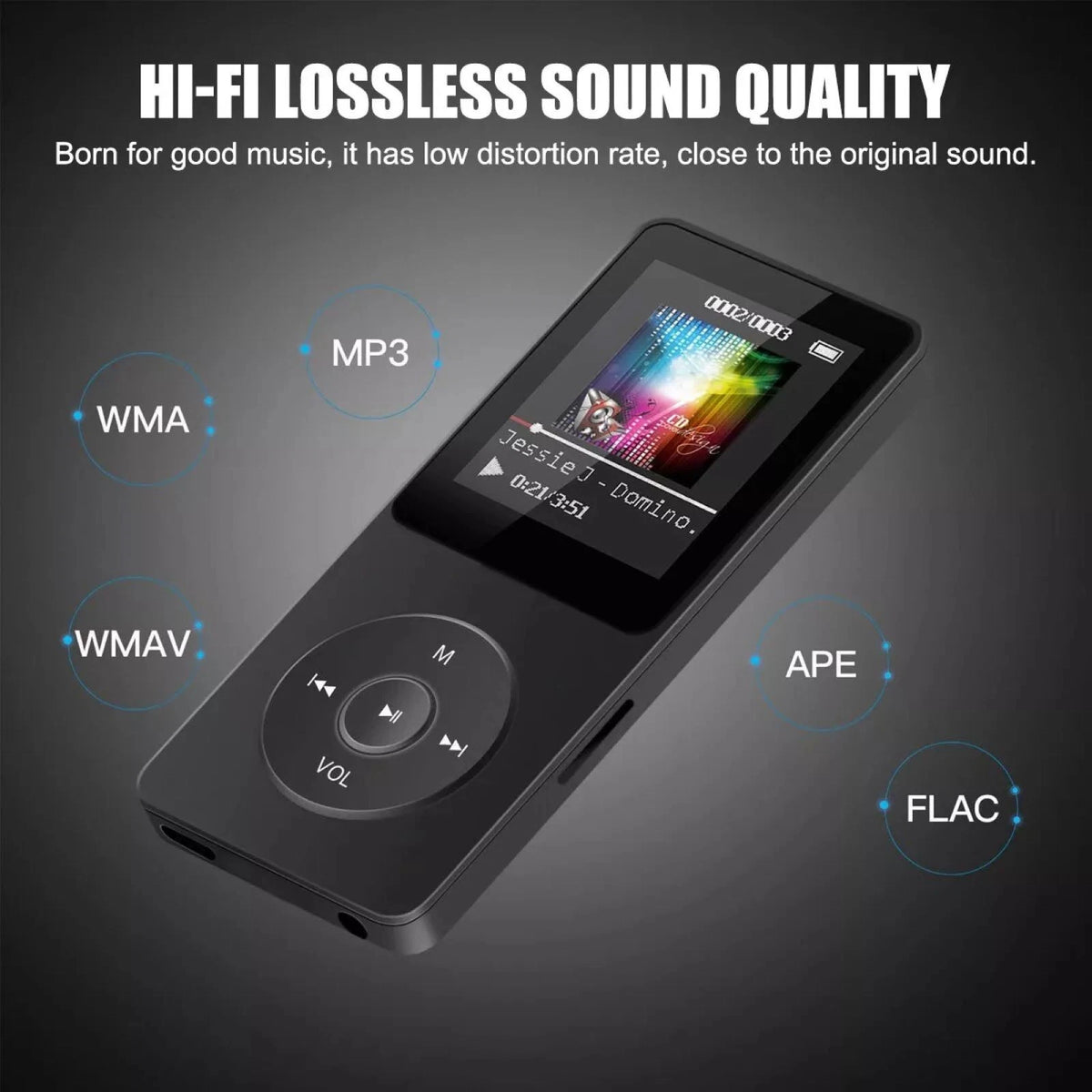 High Quality MP3 Player BT 5.0 HiFi Lossless Sound Remote HD Voice Recorder