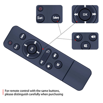 Remote Control For FLYZUNI 10.1 Inch Digital Picture Frame