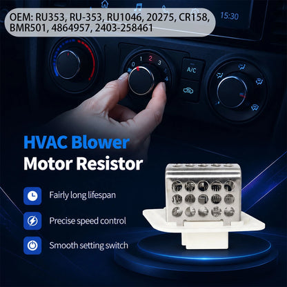 4864957 Heater Blower Motor Resistor Fits for Jeep Cherokee 97-01 Defrost Fix
