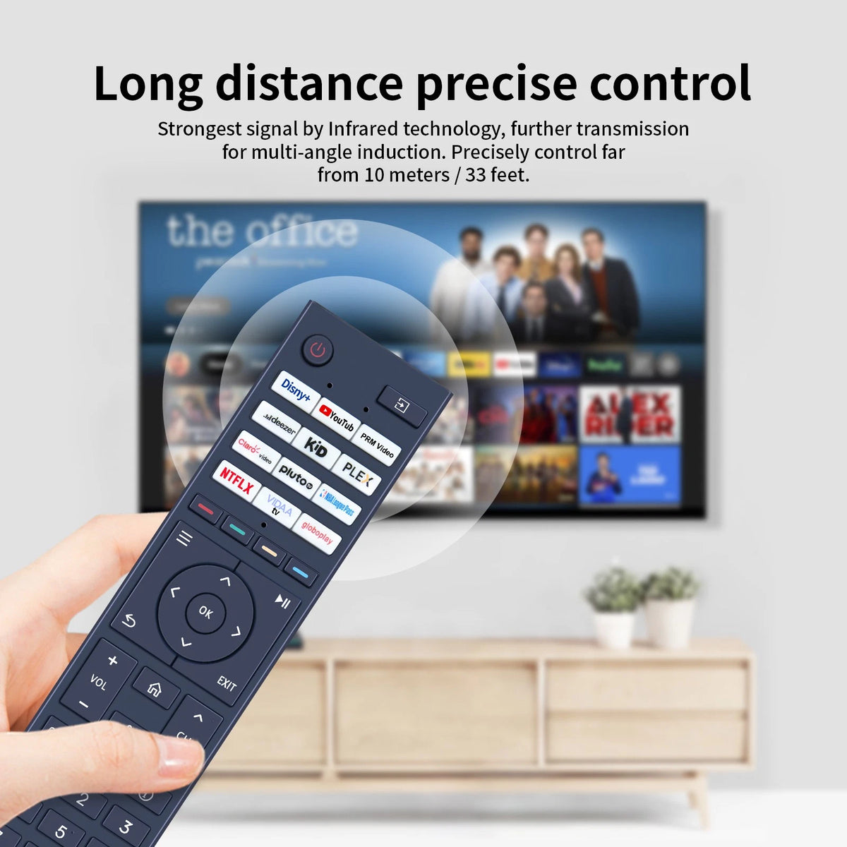 Replacement Remote Control For Toshiba Smart TV CT-95082 without Voice