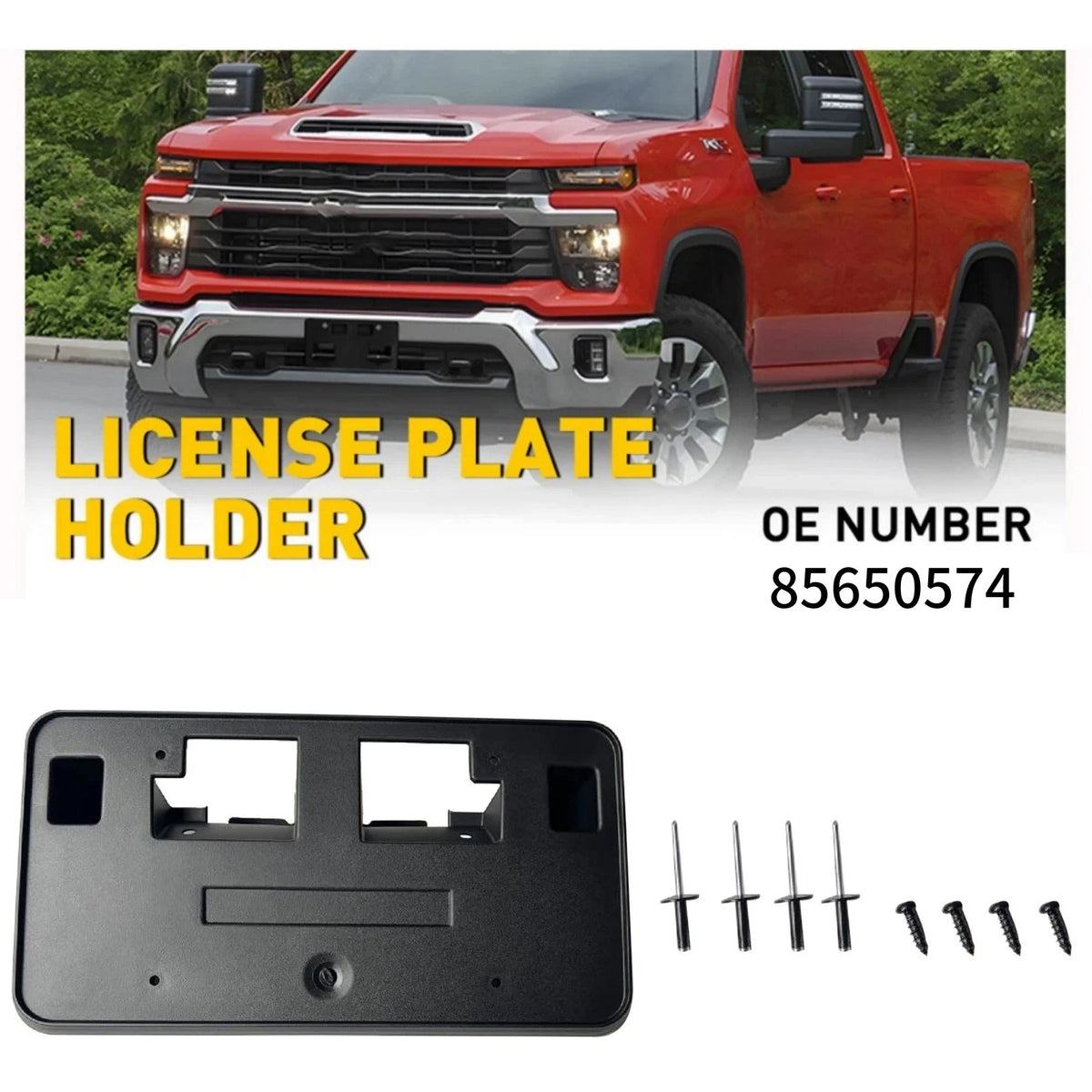 High Quality Front License Plate Holder Bracket Replacement For Sierra 2500HD