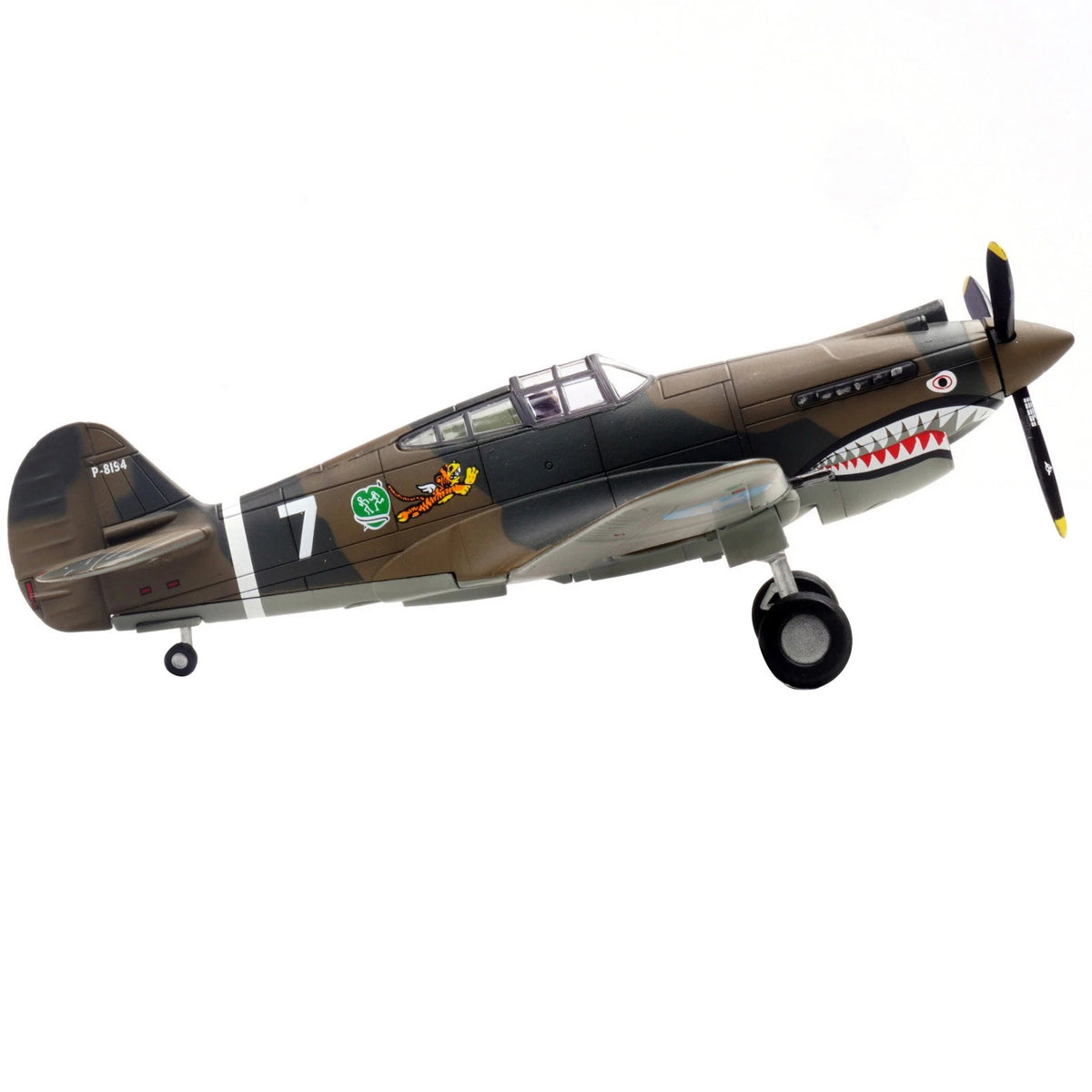 13cm Diecast Alloy 1/72 WWII US For Curtiss P-40C Warhawk Fighter 1PCS Model