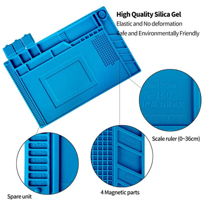 Kaisi S-160 Soldering Mat Insulation Silicone Magnetic Repair S-160,