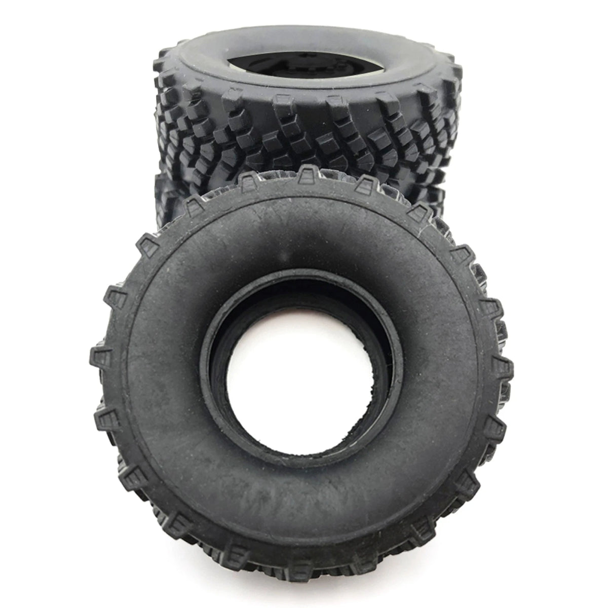 4Pack 1/16 RC Car Rubber Tires Tyres for WPL B-14 B16 B36 B24 Military Truck D