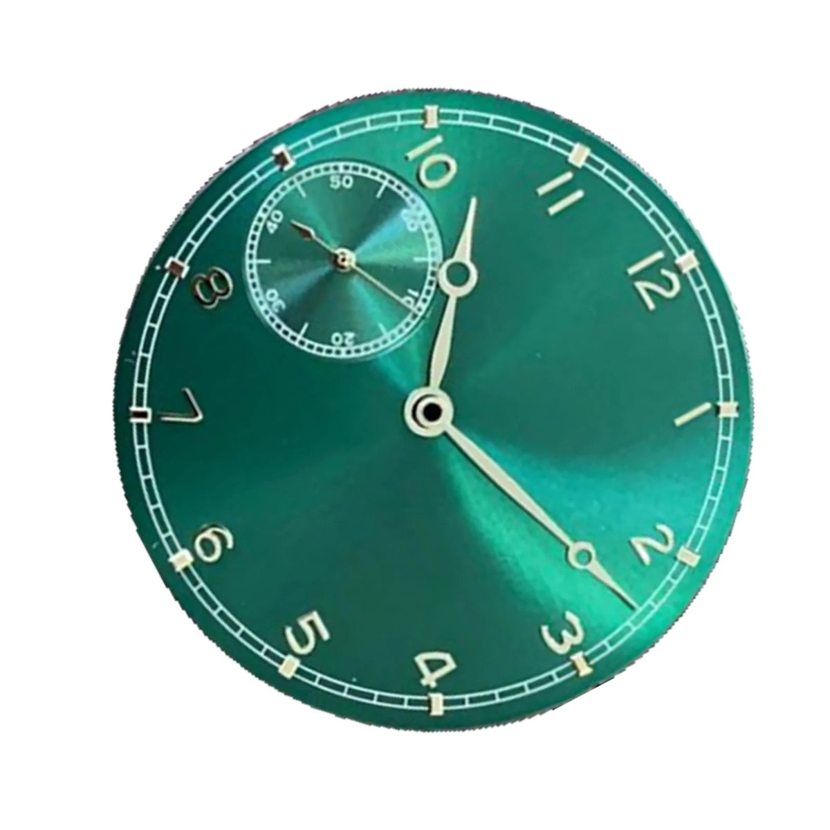 Thin Green Face 37mm Watch Dial With Hands for ETA 6497 ST3600 Movement Parts a