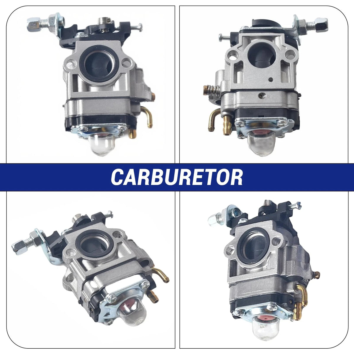 15mm Carburetor Carb Upgrade Kit Air Filter Manifold Inatake Pipe Inlet blue