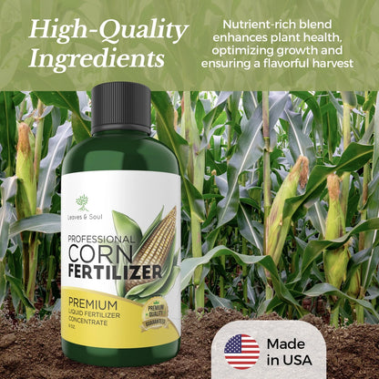 LEAVES AND SOUL Professional Liquid Corn Fertilizer | 5-1-5 Concentrate,