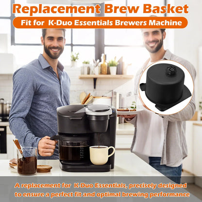 Coffee Brew Basket Replacement for K-Duo Essentials (Only universal, Black