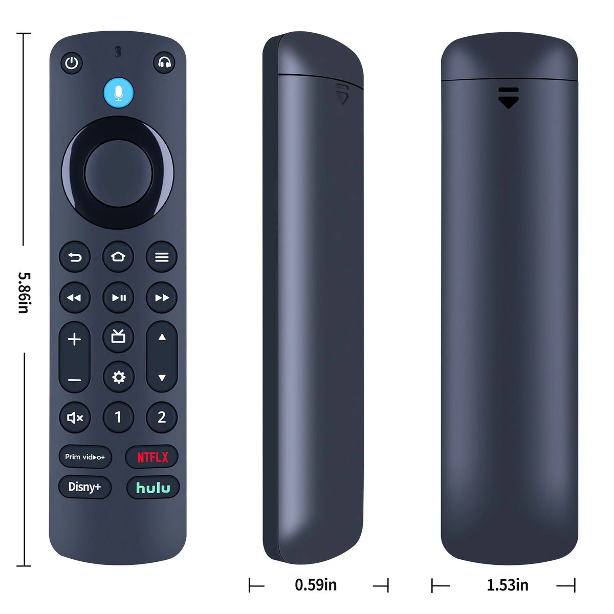 For Amazon Fire TV Alexa Voice Remote Pro Remote Control Without backlight