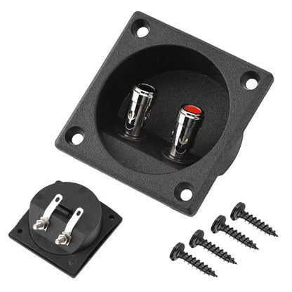57 x 57 x 26mm  Speaker Box Terminal 2-Wire Round Spring Cup Connector