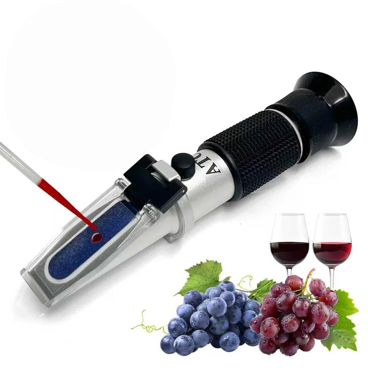 3-in-1 Alcohol Refractometer Kit for Home Brewers | Measures Brix (0-40%),...
