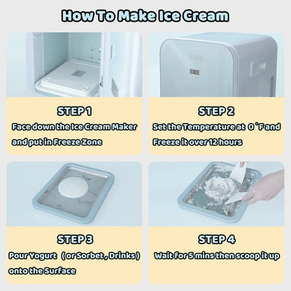 JoyMech Ice Cream Roll Maker Rolled Machine, Sky Blue, Blue