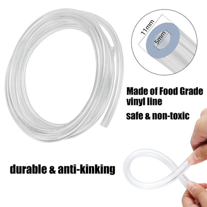 MRbrew Draft Beer Line with Barb Connector, Kegerator Accessory Kit Beer...