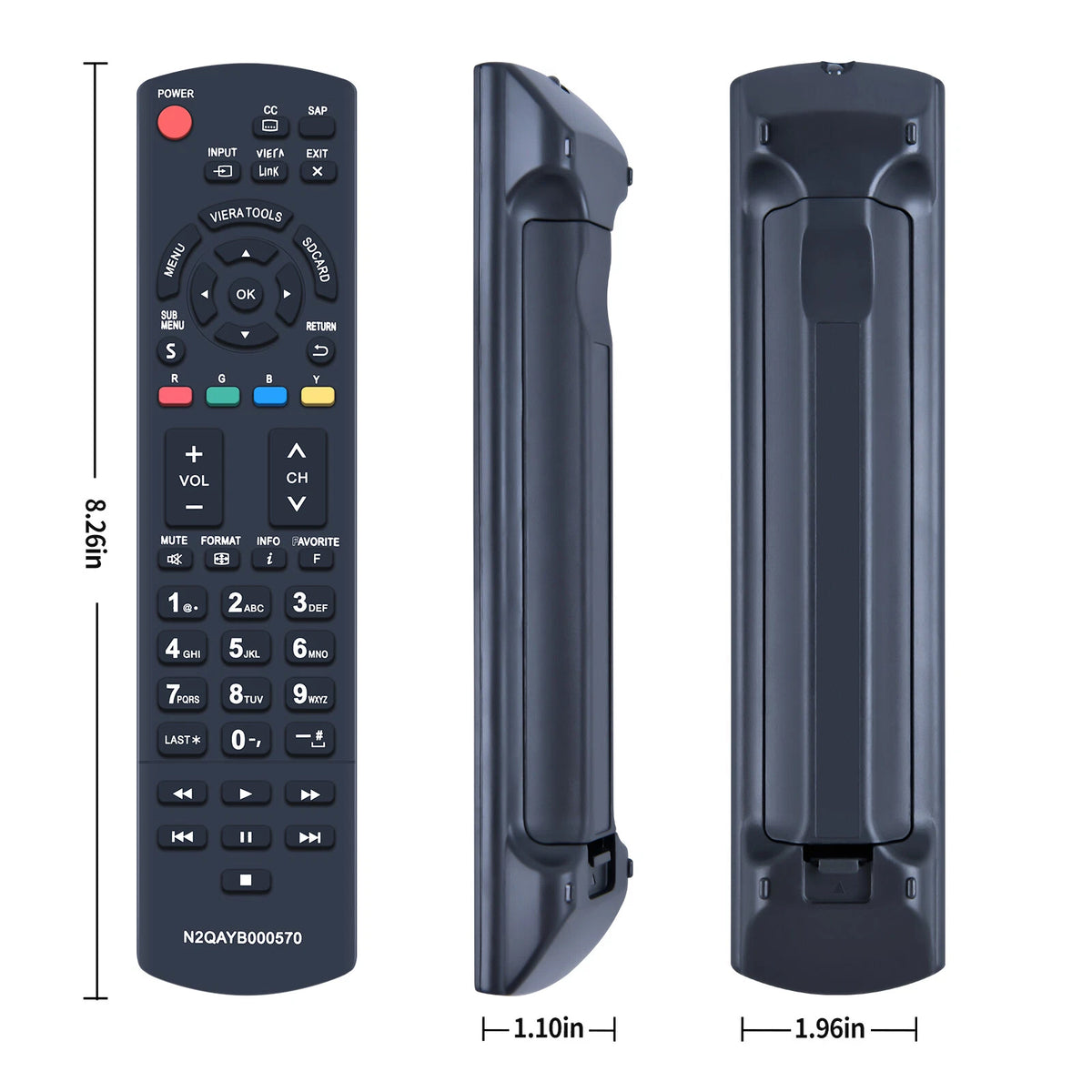 N2QAYB000570 Remote Control For Panasonic TV TC-L3232C TC-P50S30 TC-P60S30