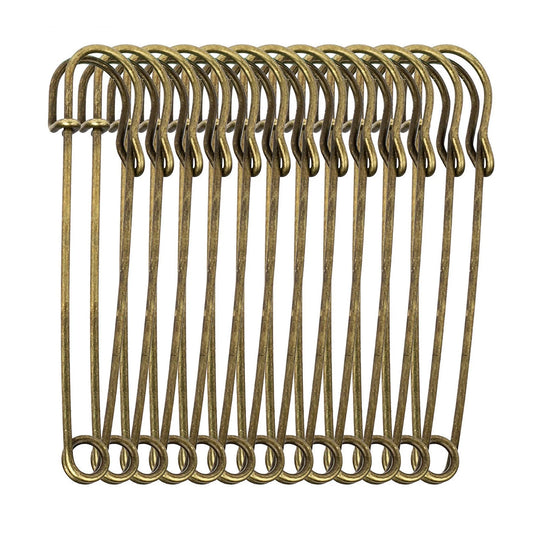 30Pcs/Set Large Heavy Duty Metal Safety Pins Brooch Pins DIY Sewing Tools