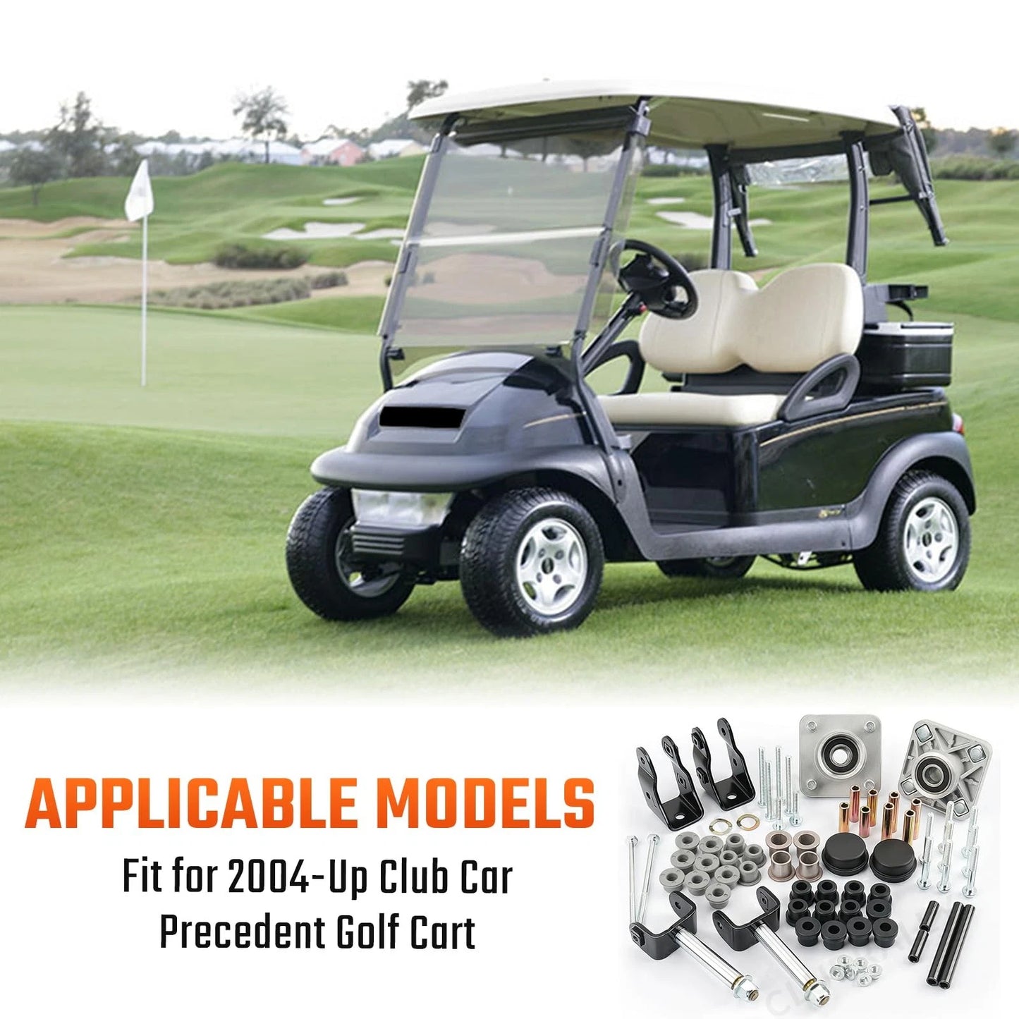 CLUBRALLY Club Car Precedent Black-Club Front End Repair Kit