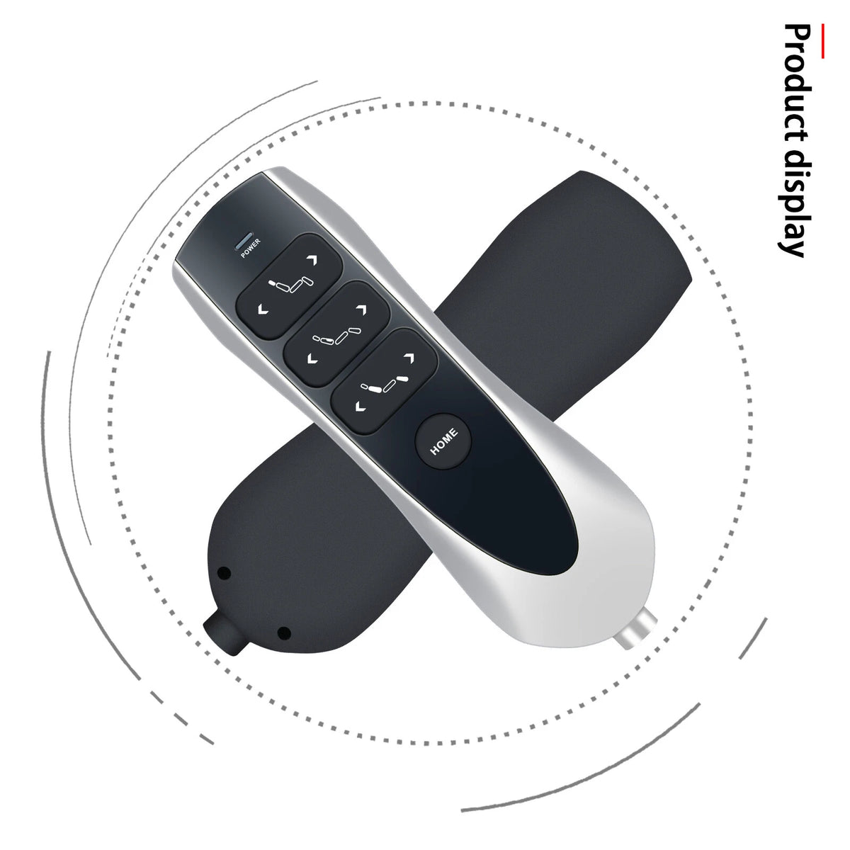 For Okin 7 Button 7 Pin Lift Chair Recliner Remote Handset with USB / Bluelight