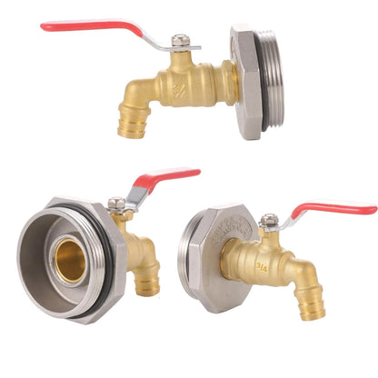 Ceaeso 2" Drum Faucet for 55 Gallon Drum,3/4 inch Brass Rain Barrel 3/4