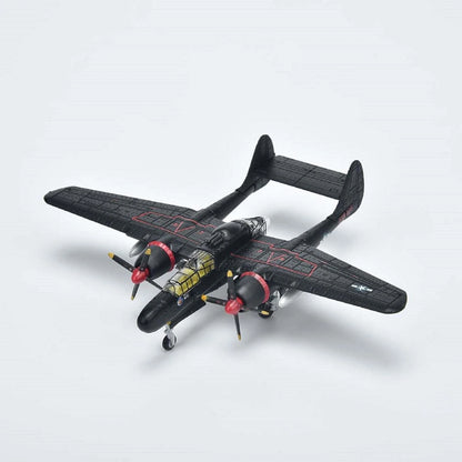 1:144 Scale WWII USAF P-61 Black Widow Bomber Aircraft Diecast Model Display F