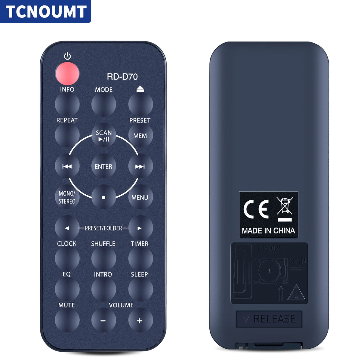 Replacement Remote Control For JVC RD-D70 All-In-One Hi-Fi