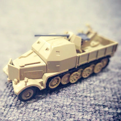 1/72 4D FLAK37 Half-Track Armored Vehicle Model Unassembled Military Scene DIY