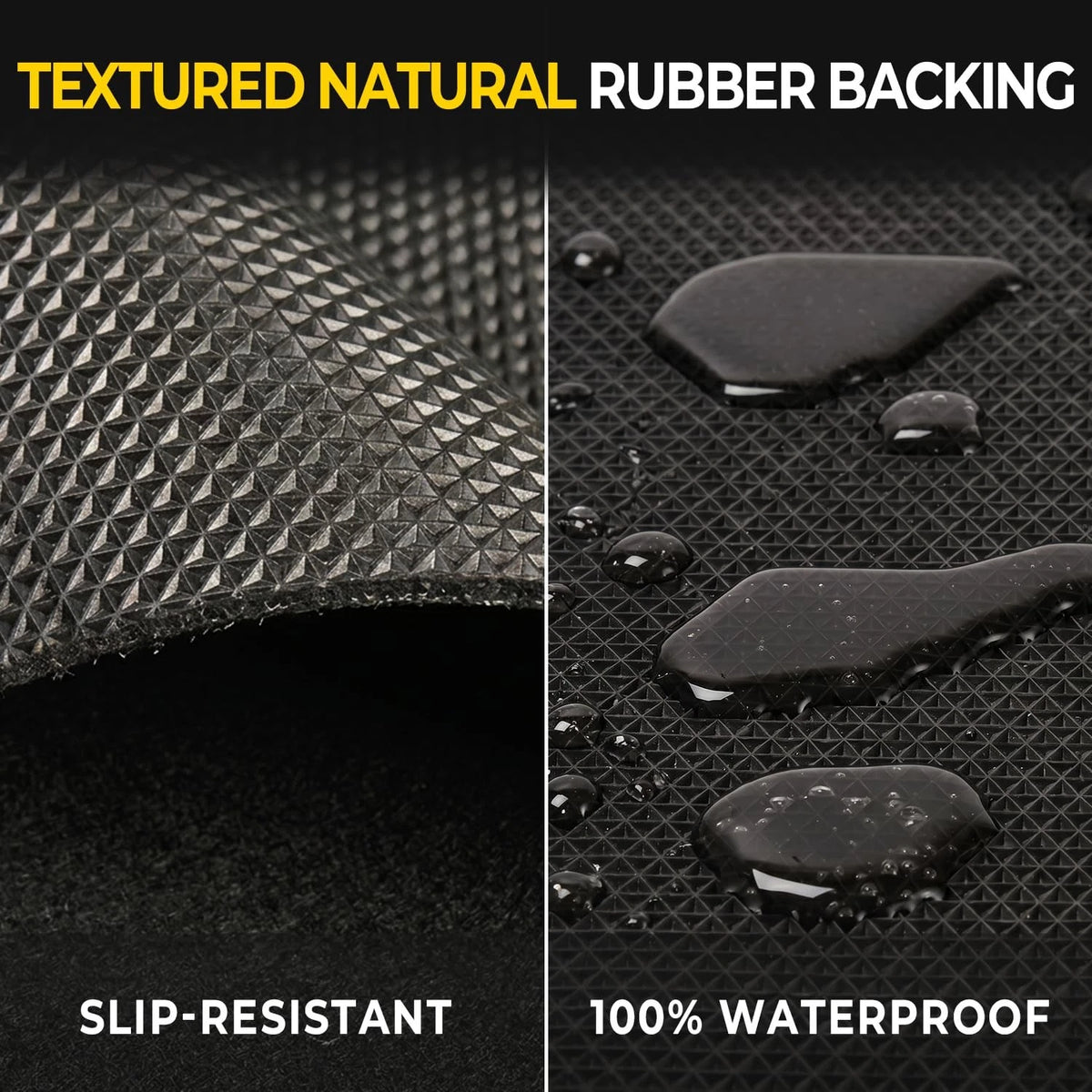 Golener Oil Spill Mat - Garage Floor Mat, 2'5" x 3' (Rectangular), Black