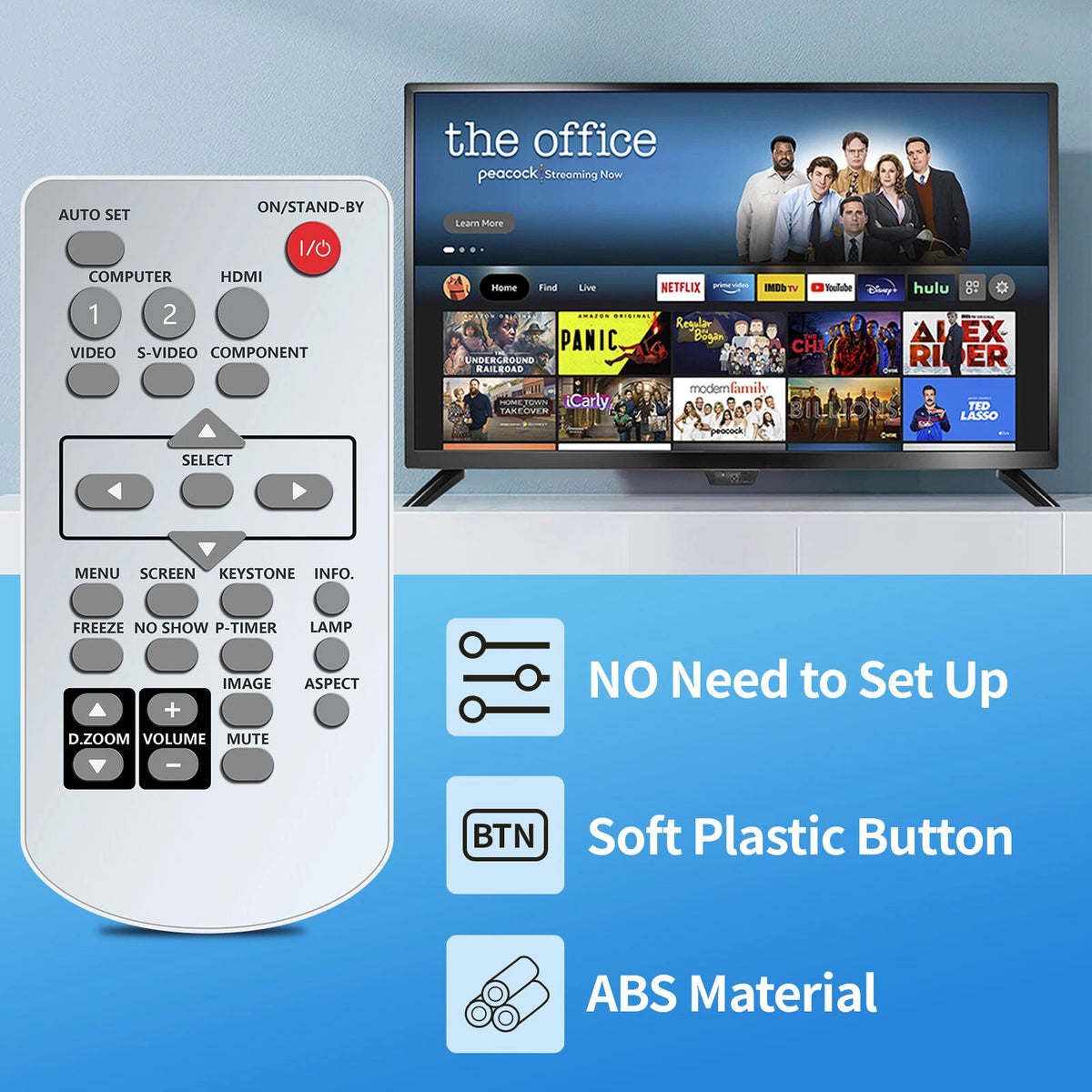MXBE For Promethean Multimedia Projector Remote Control PRM-30 PRM-30A
