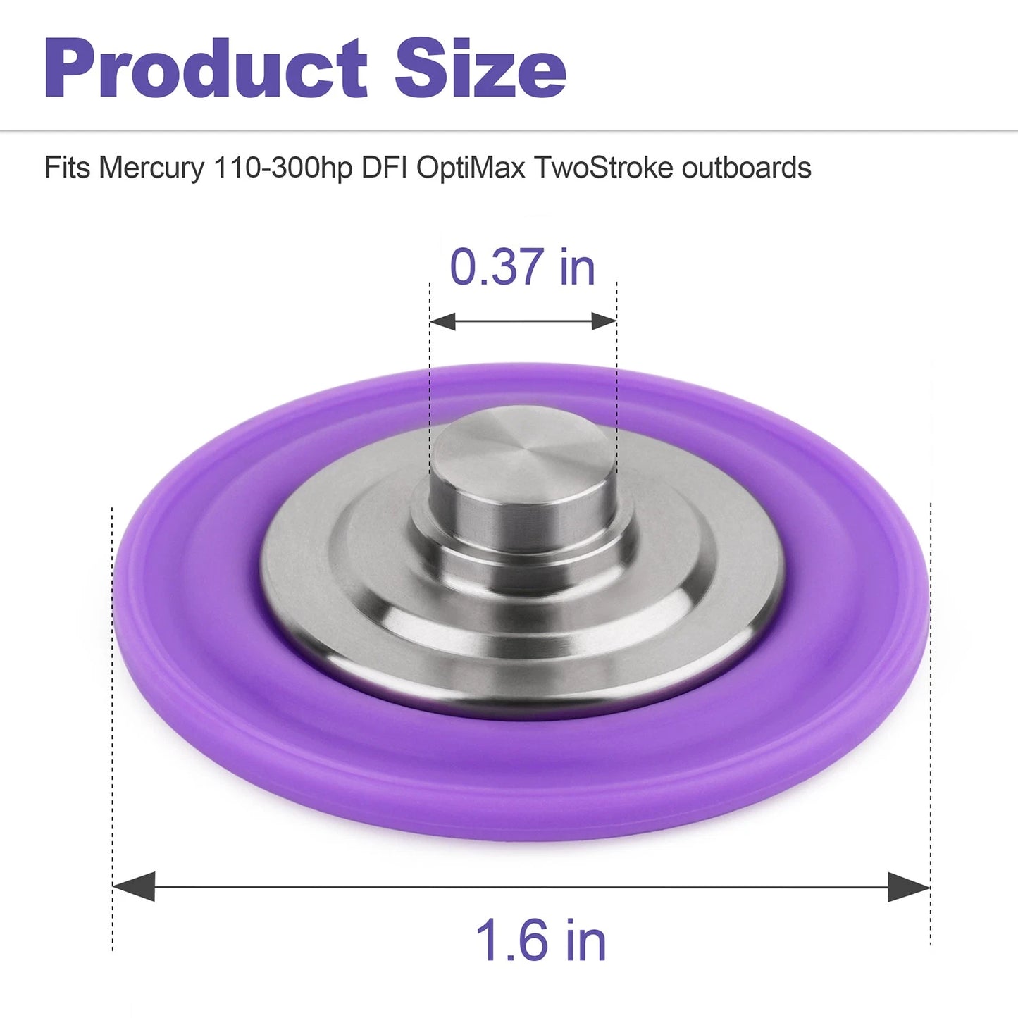 Diaphragm Assembly 804533 For Mercury 110–300HP OptiMax DFI Two-Stroke Outboard