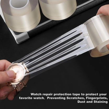 ZJchao 2 x 2.9in Anti-Static Transparent Watch Plastic Wrap, default, defult