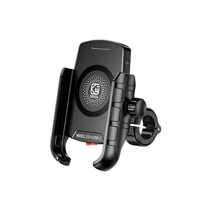 360° Rotation Type-C Quick Charger Motorcycle Holder Mount For 4-7" Phone