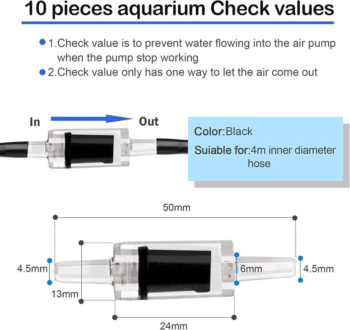 32.8 feet Aquarium Airline tubing Hose aquarium with 46 kits