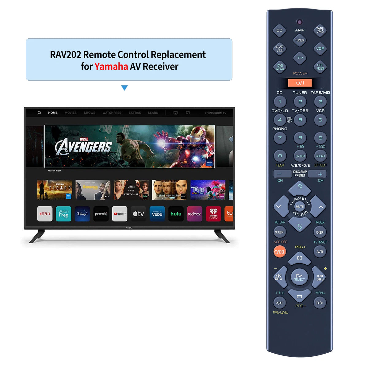 RAV202 V342600US For Yamaha AV Receiver Remote Control RX-V395 HTR-5130